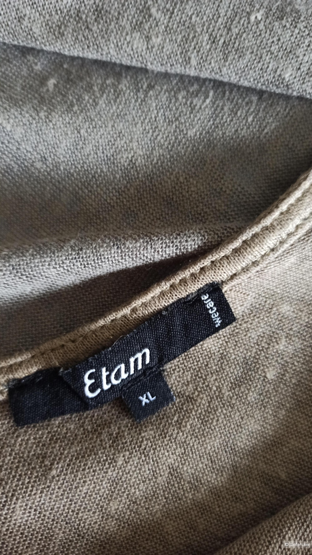 Льняная футболка Etam, размер XL