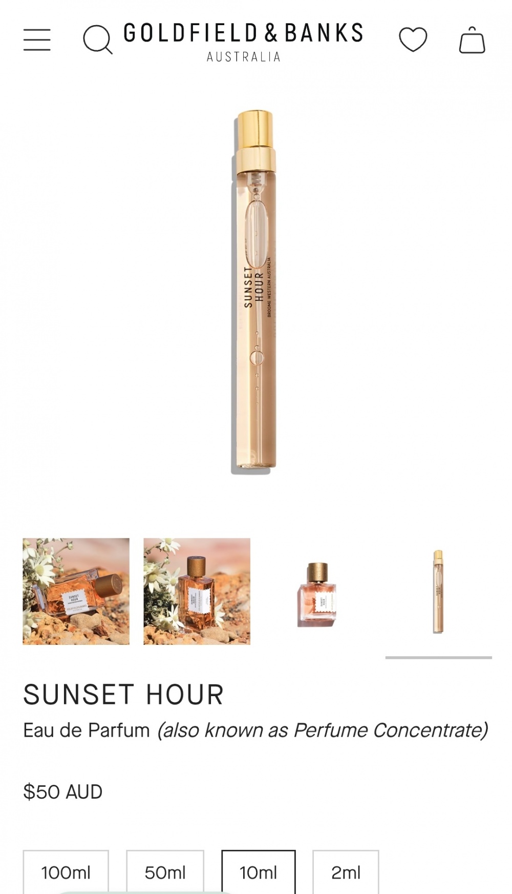 Парфюм Goldfield banks Sunset Hour 10 мл