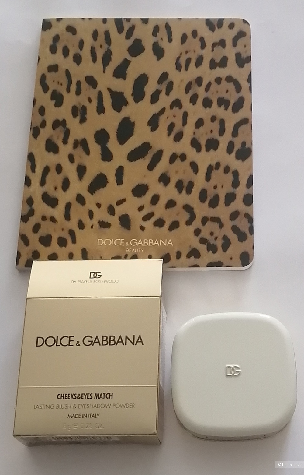Набор Dolce&Gabbana: тени-румяна +блокнот, onesize