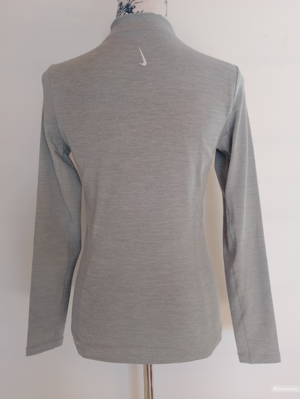 Толстовка на замке серая Nike Yoga Luxe Dri-FIT, S