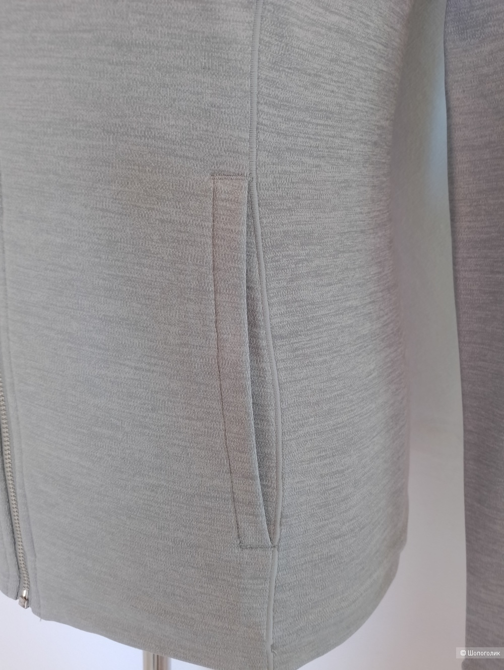 Толстовка на замке серая Nike Yoga Luxe Dri-FIT, S