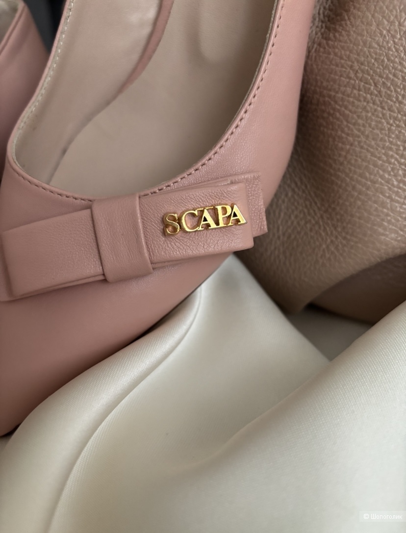 Кожаные туфли SCAPA размер 38-39