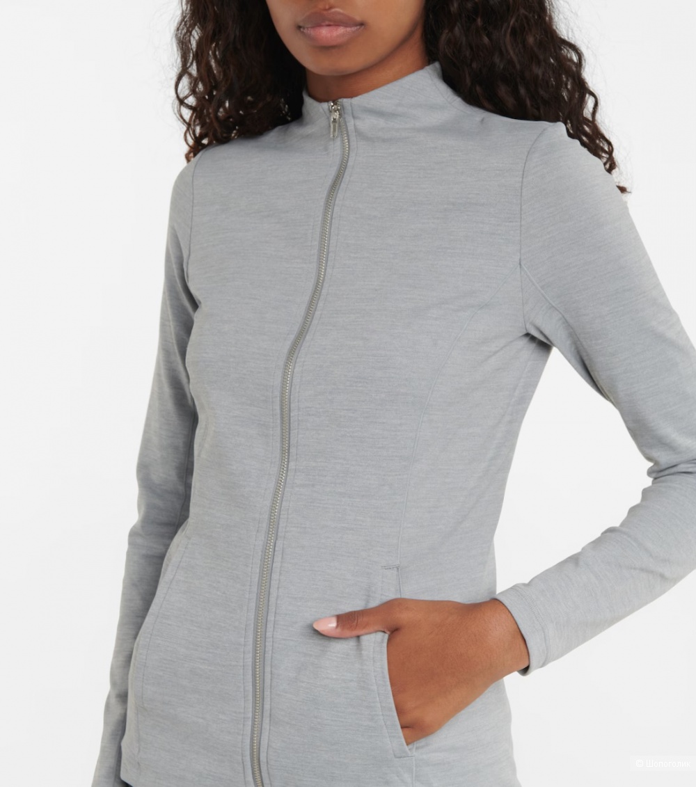 Толстовка на замке серая Nike Yoga Luxe Dri-FIT, S