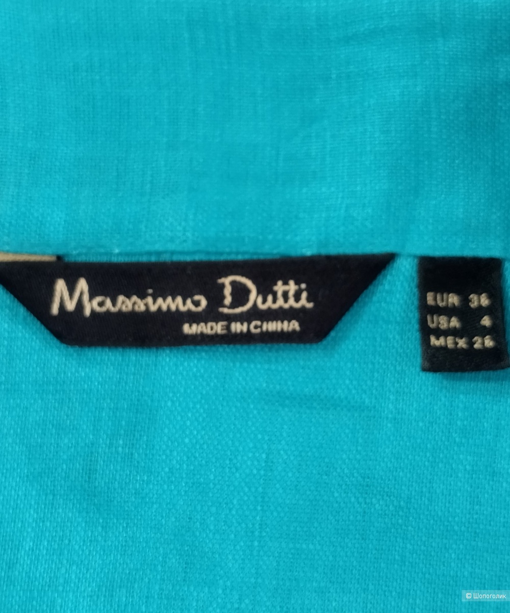 Льняная рубашка женская Massimo Dutti размер 36евр