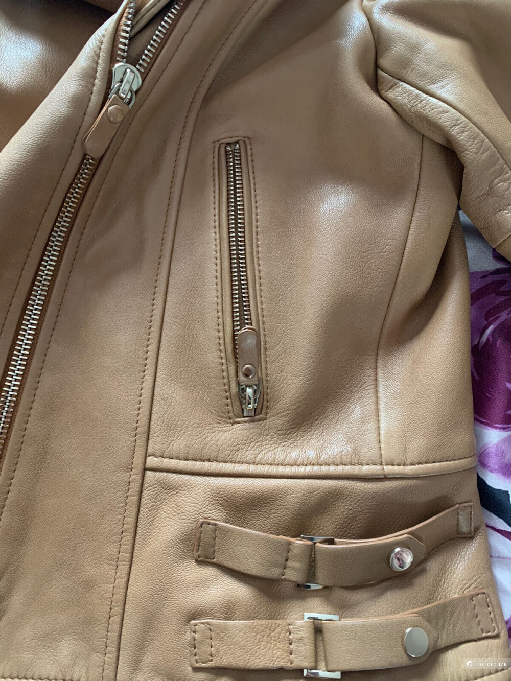 Massimo Dutti кожаная куртка размер М