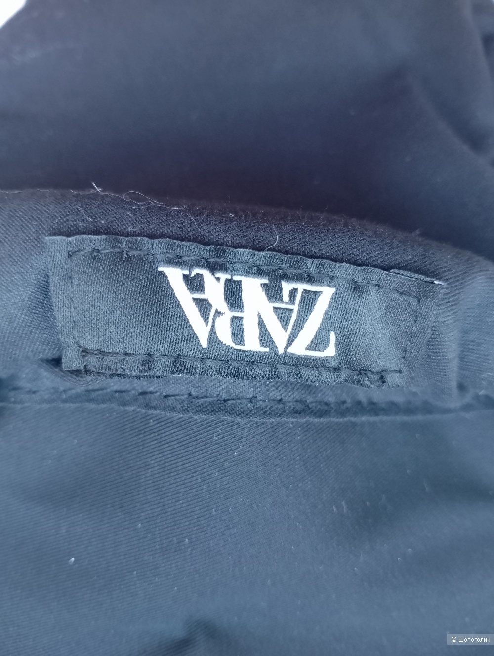 Мини сумка черная Zara из нейлона мужская