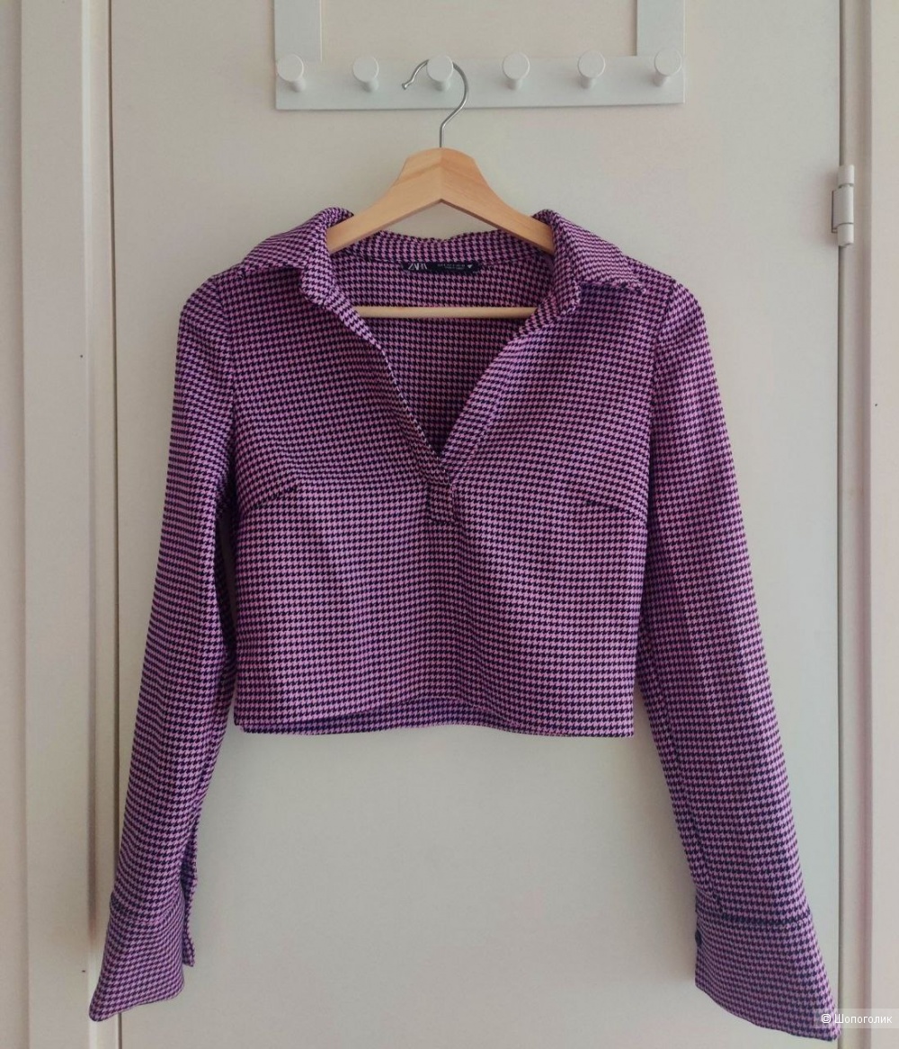Кроп рубашка ZARA р. рос. 42-44