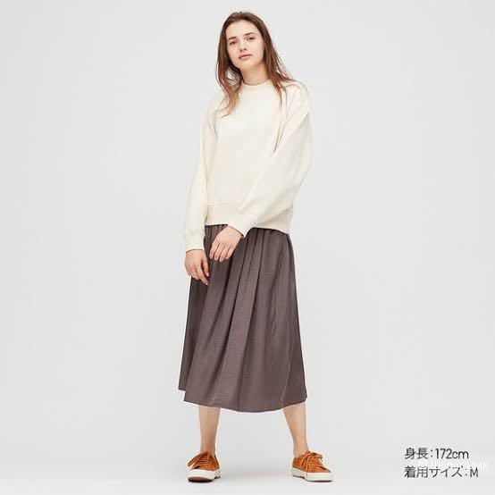 Юбка uniqlo серая на резинке S