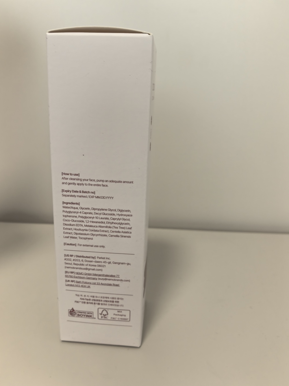 Пенящийся тонер H.C.T. Bubble Toner Mixsoon 150 мл.