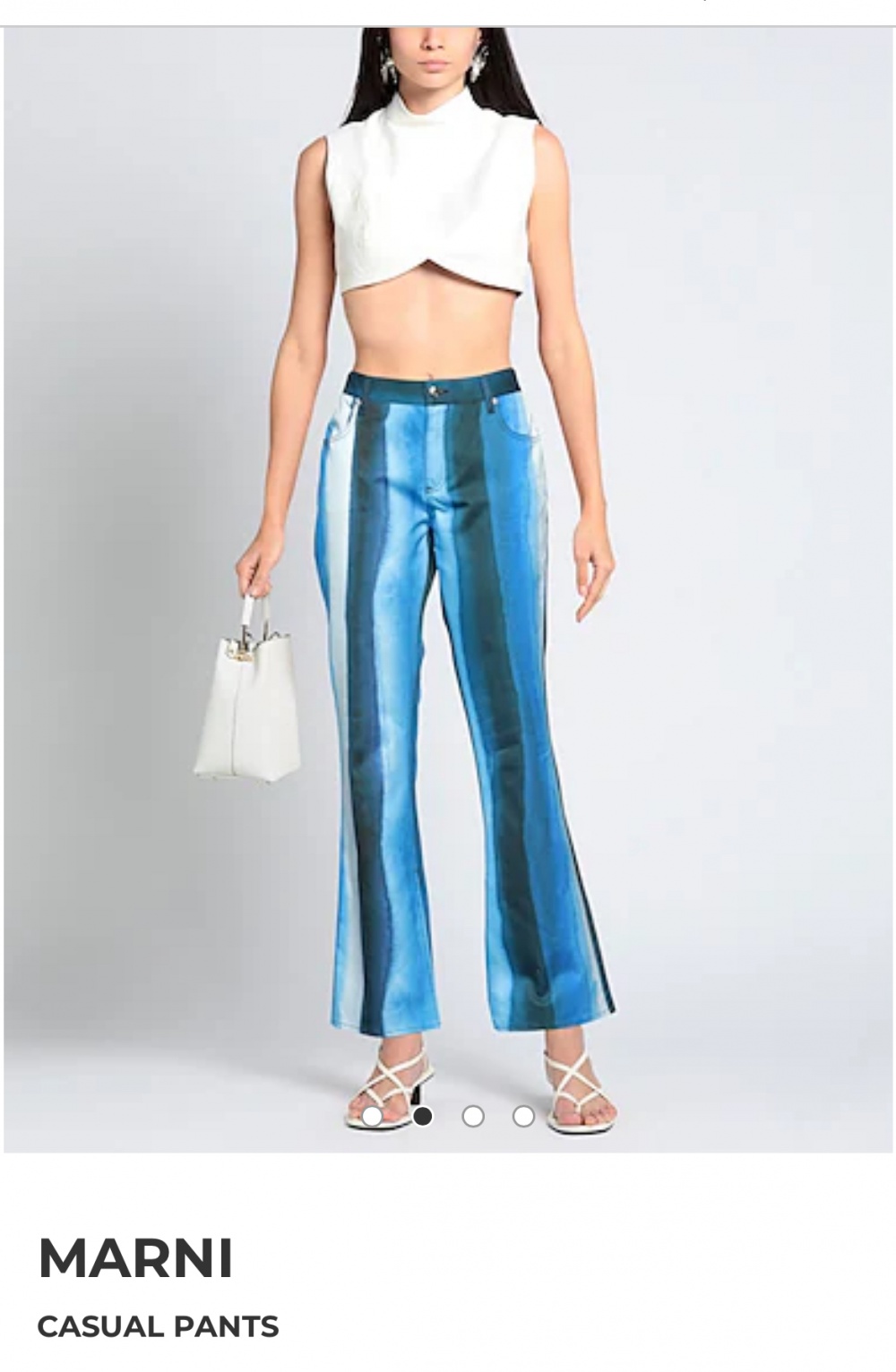 Брюки Marni 42IT хлопок летние новые.