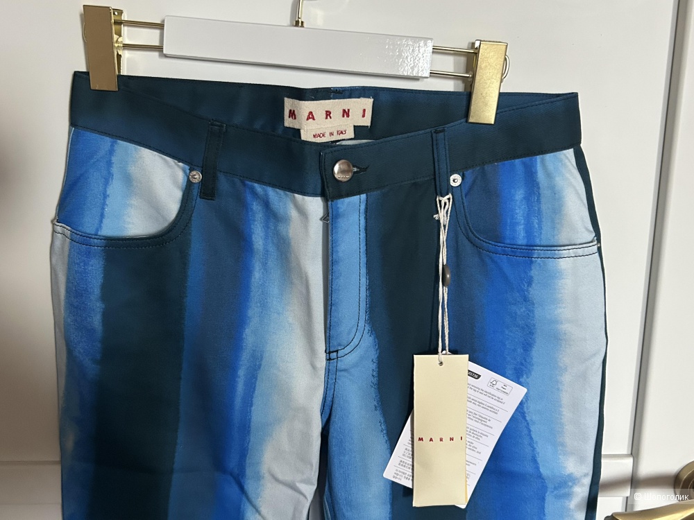 Брюки Marni 42IT хлопок летние новые.
