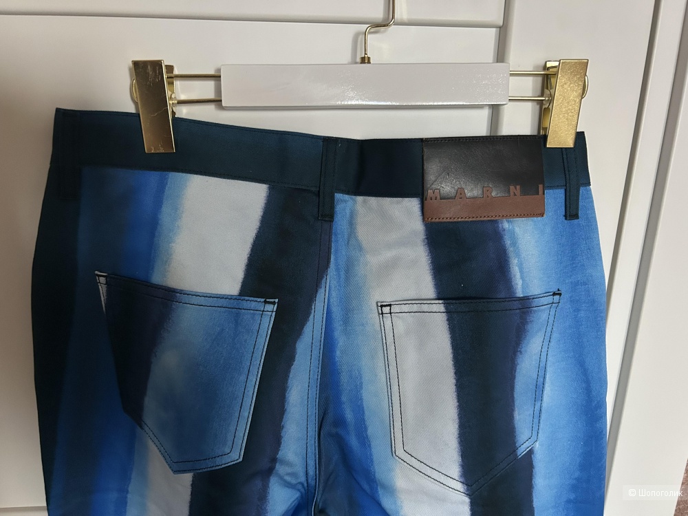 Брюки Marni 42IT хлопок летние новые.