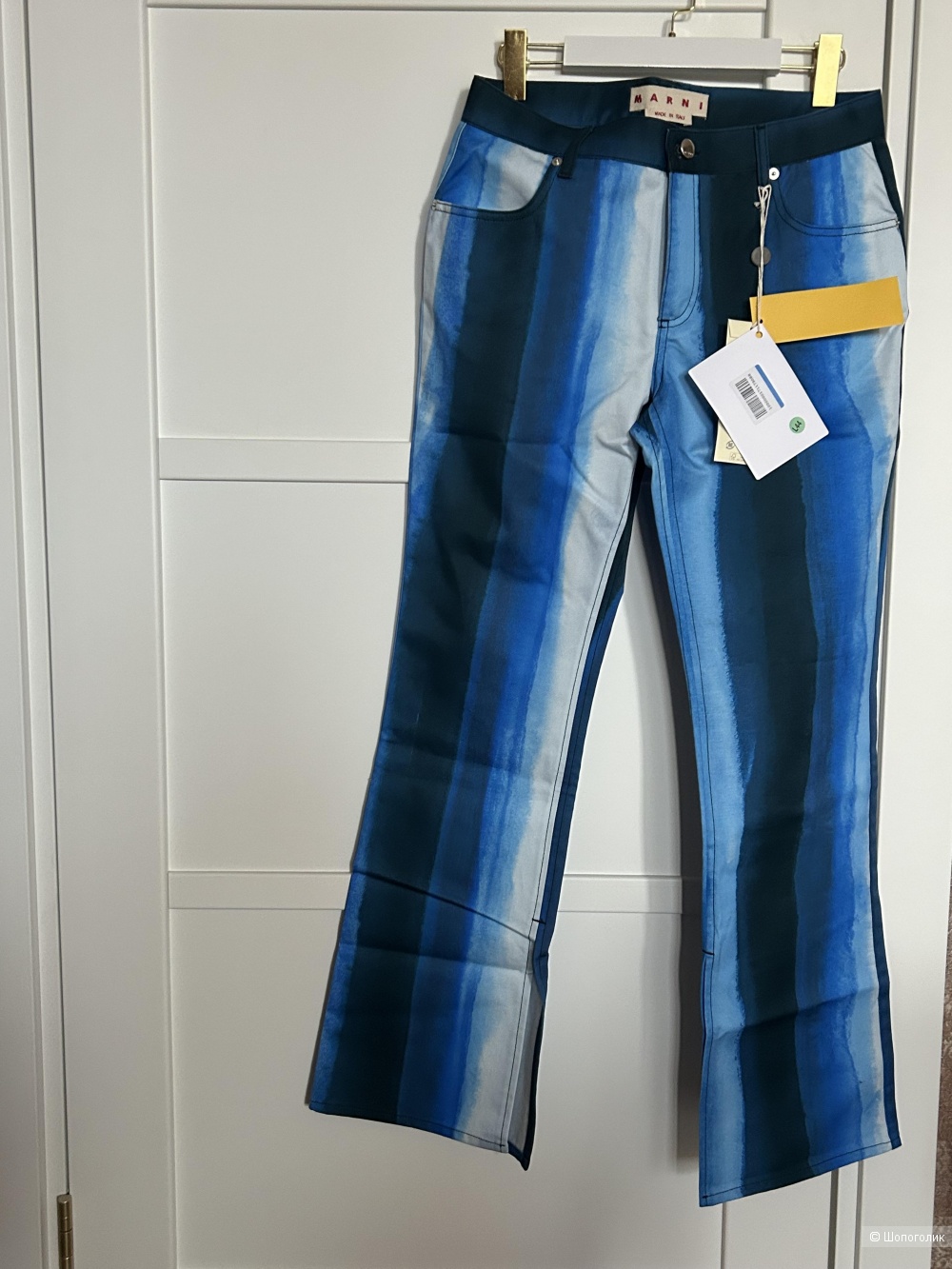Брюки Marni 42IT хлопок летние новые.