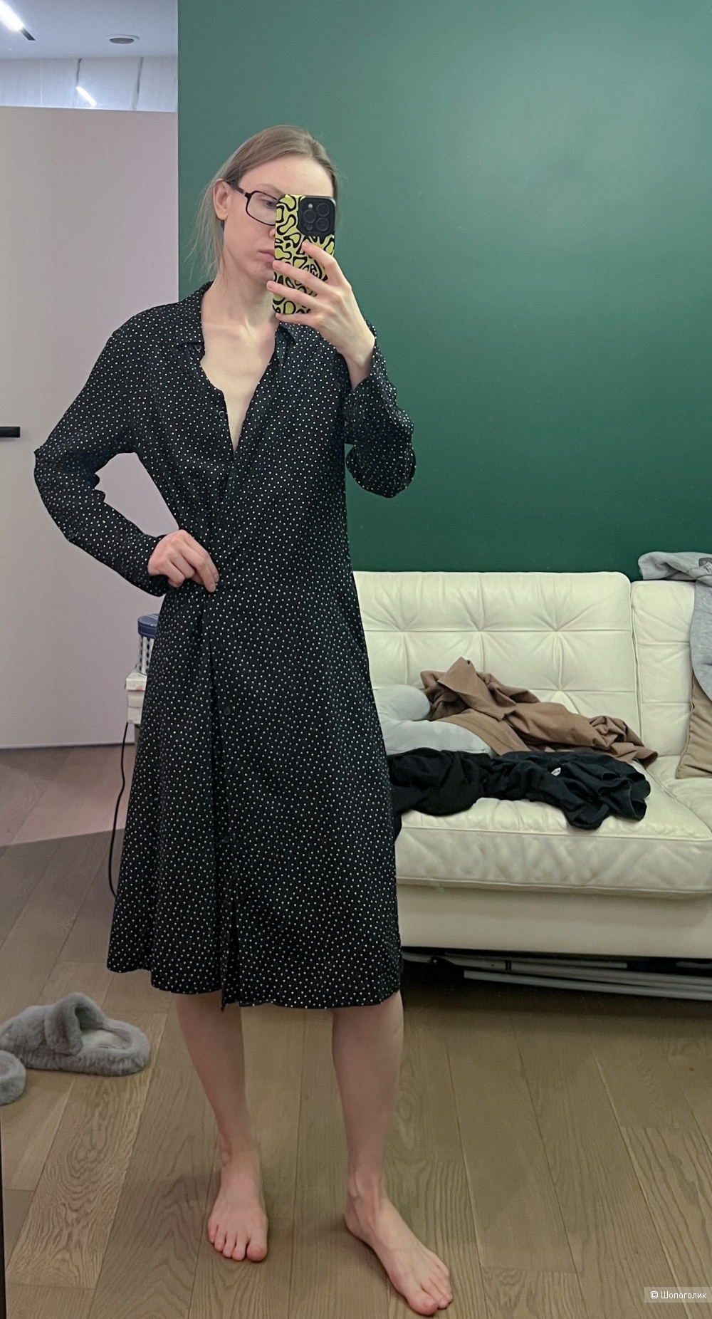Платье рубашка Uniqlo XS