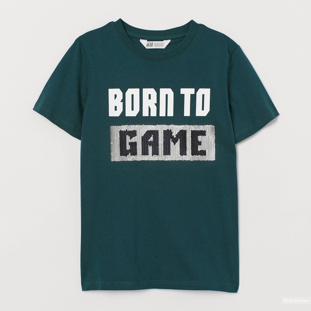 Футболка с пайетками H&M 158 164