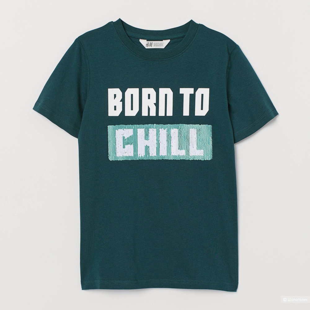 Футболка с пайетками H&M 158 164