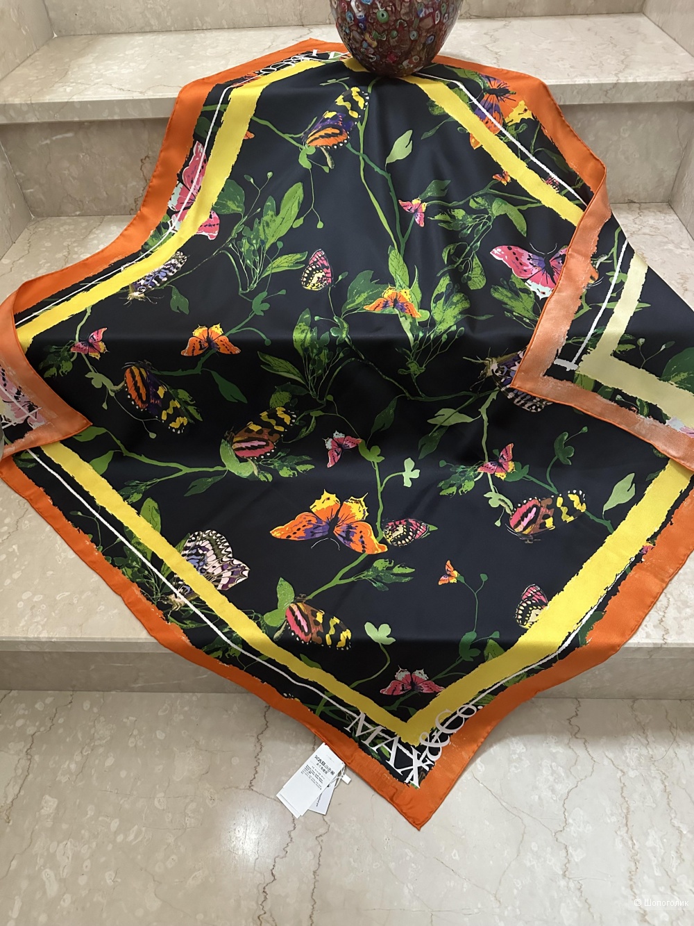 Шелковый платок Max&Co(Max Mara) 90x90 см.