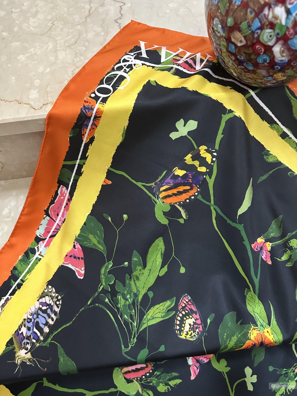 Шелковый платок Max&Co(Max Mara) 90x90 см.