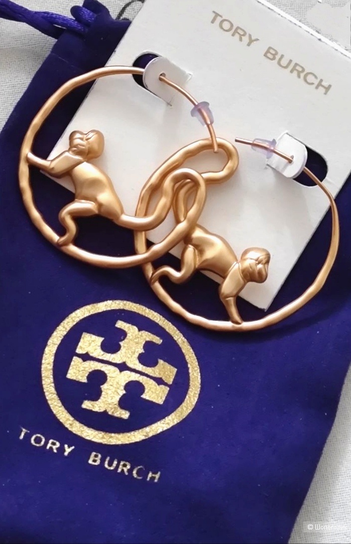 Серьги Tory Burch, размер 5 см