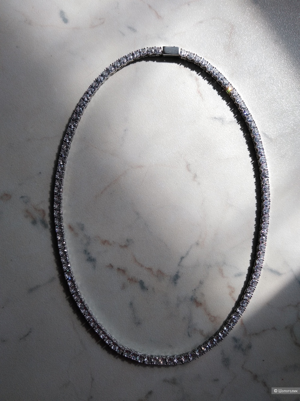 Колье с кристаллами Swarovski (47 см).