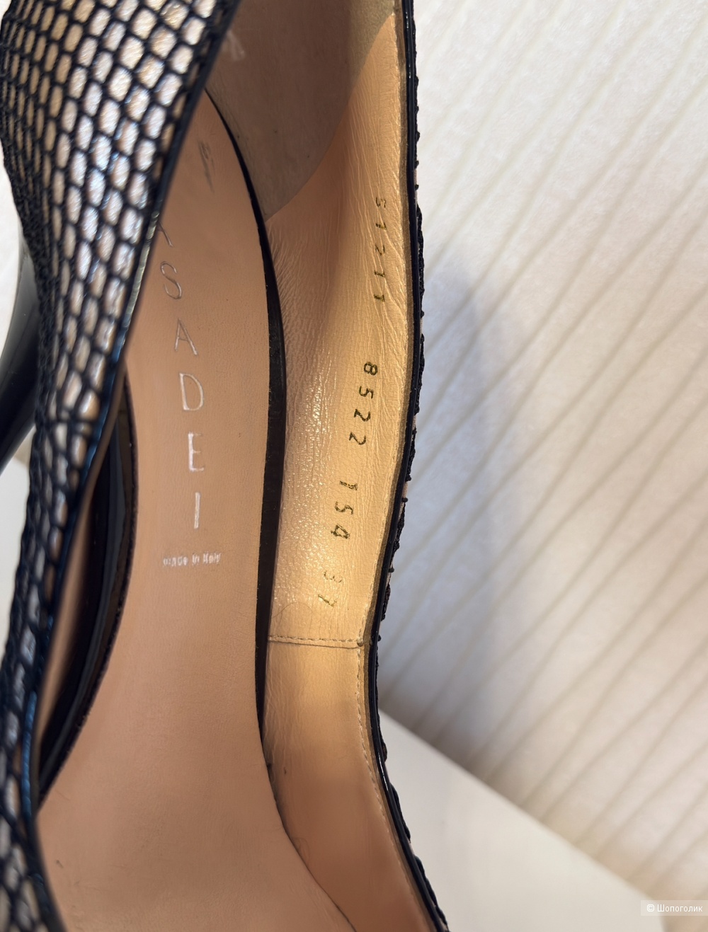 Туфли Casadei маркировка 7
