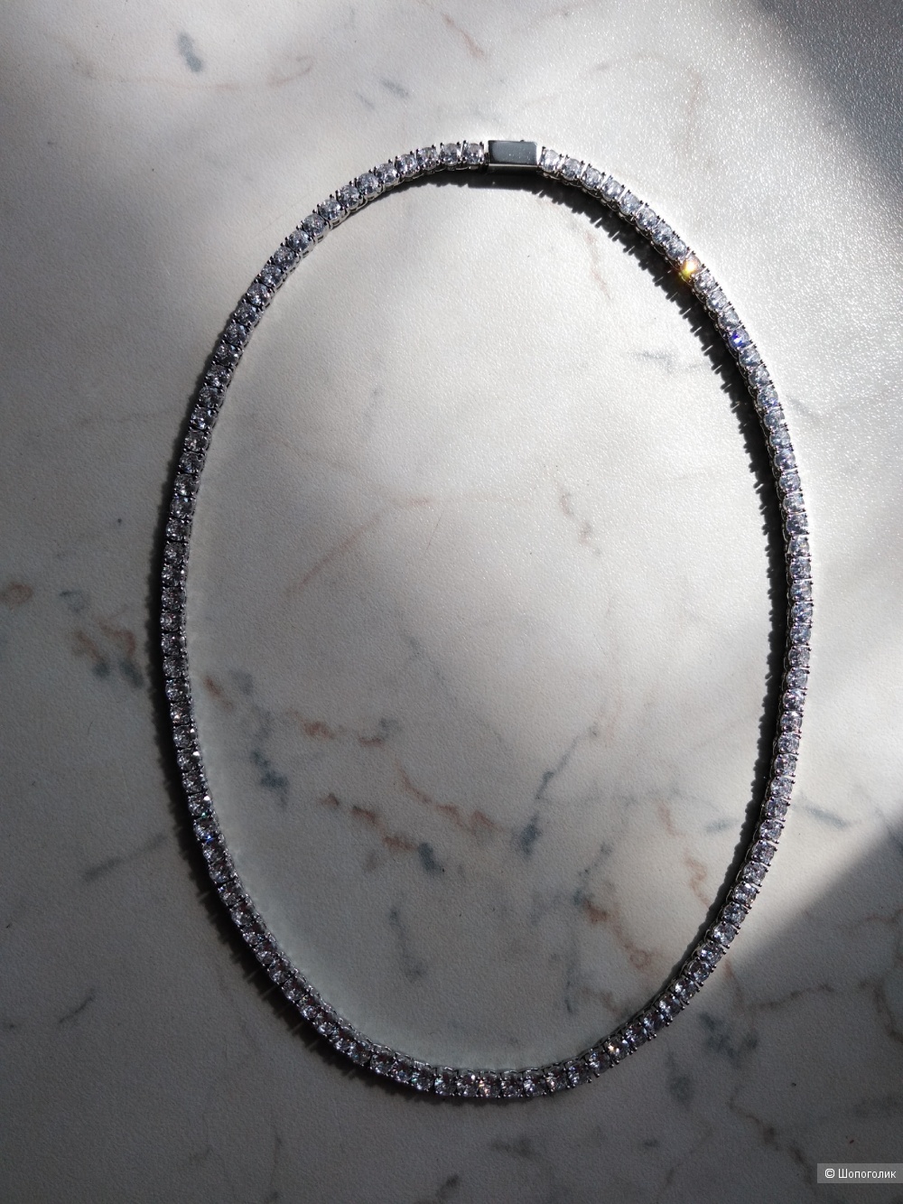 Колье с кристаллами Swarovski (47 см).