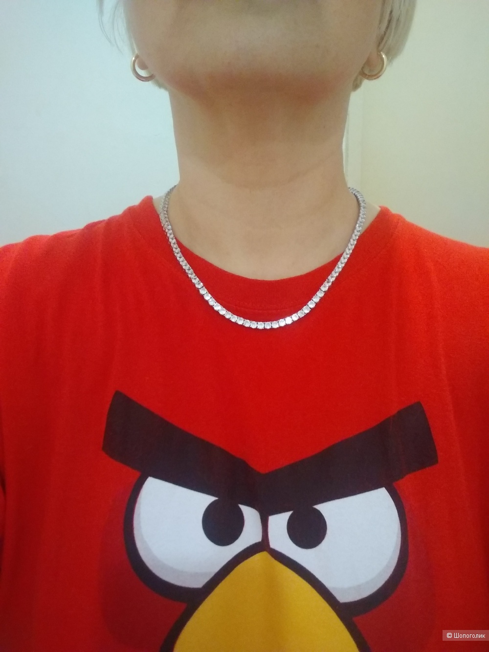 Колье с кристаллами Swarovski (47 см).