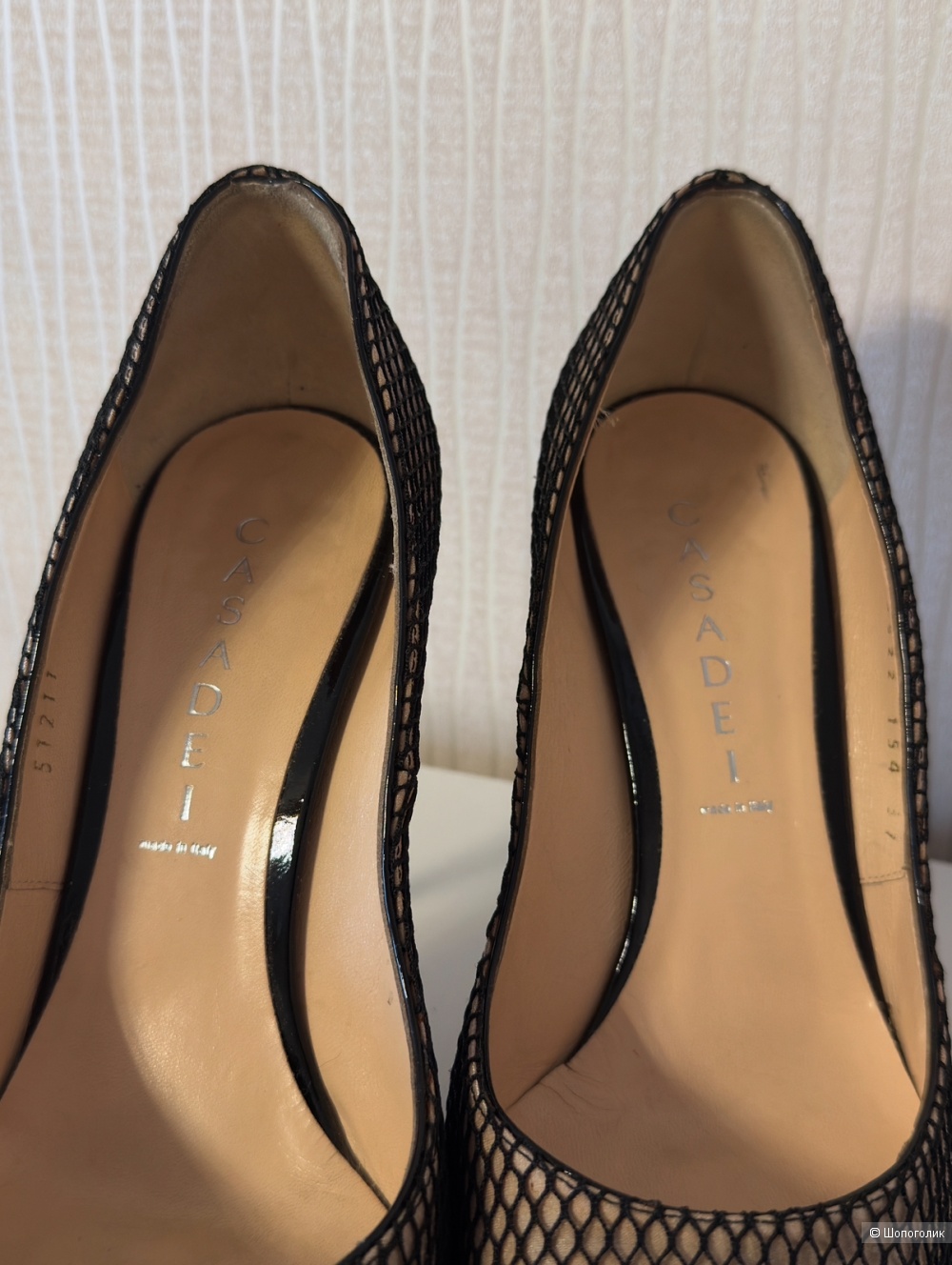 Туфли Casadei маркировка 7