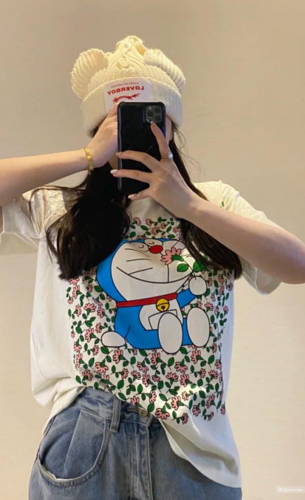 Футболка Gucci doraemom размер S