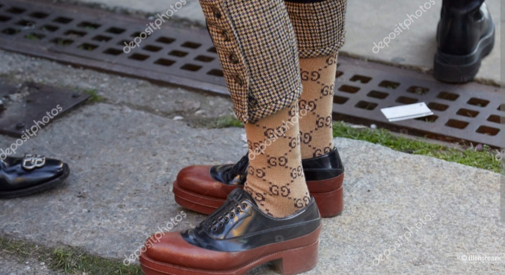 Носки гольфы Gucci, размер М
