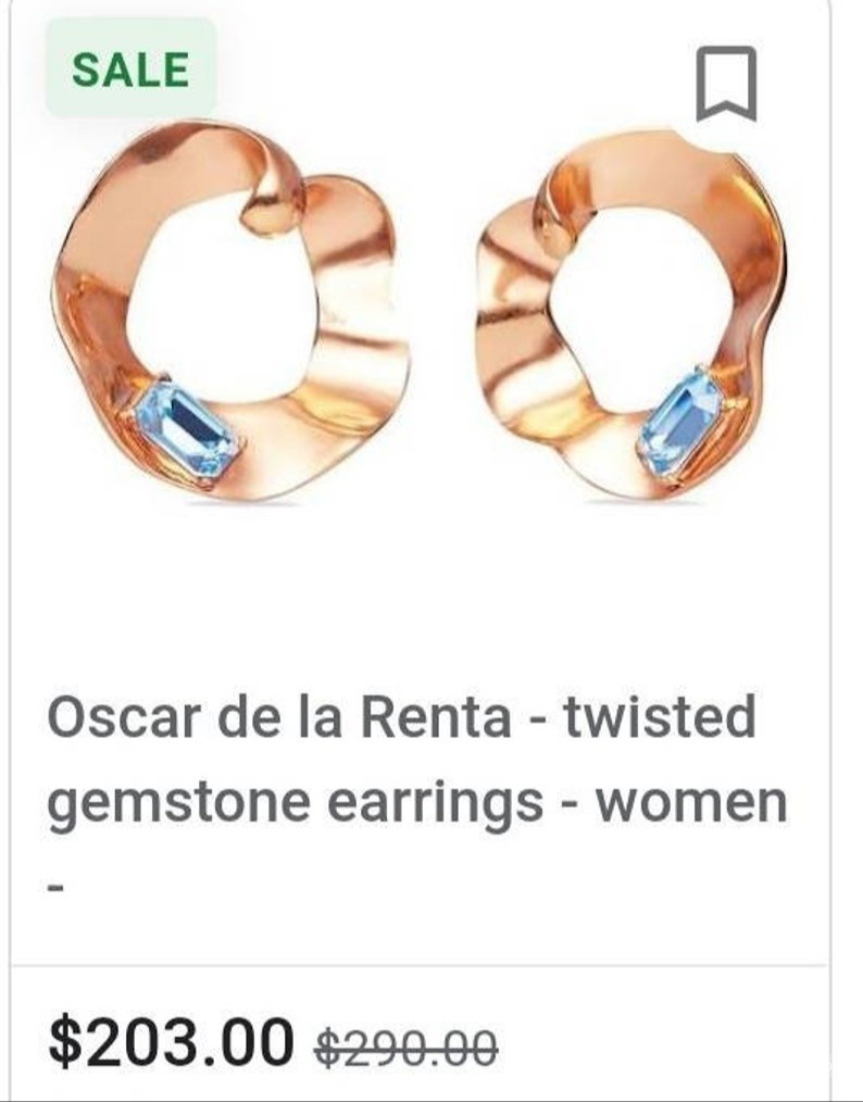 Серьги Oscar de la Renta