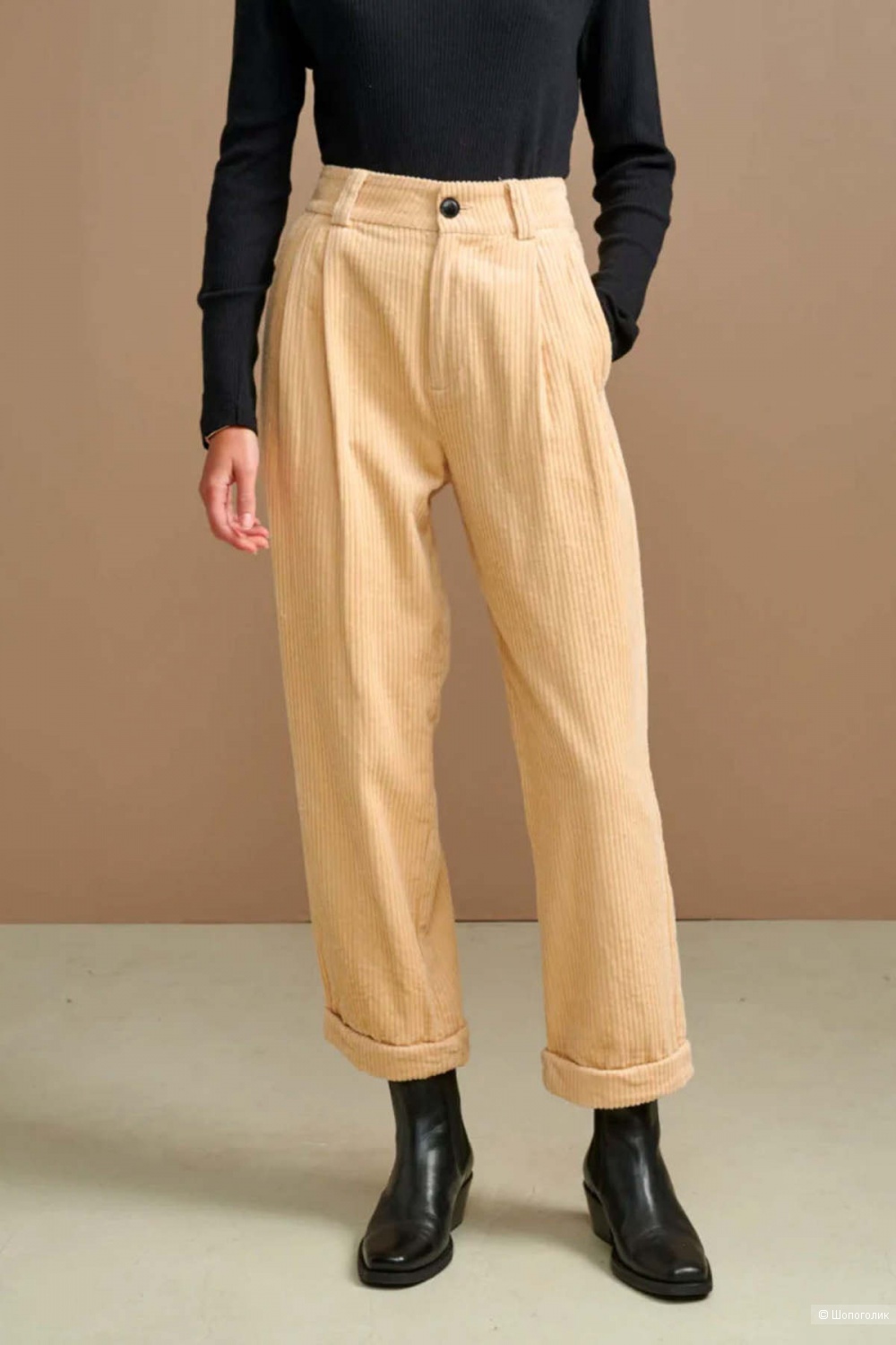 Вельветовые брюки H&M/46-48