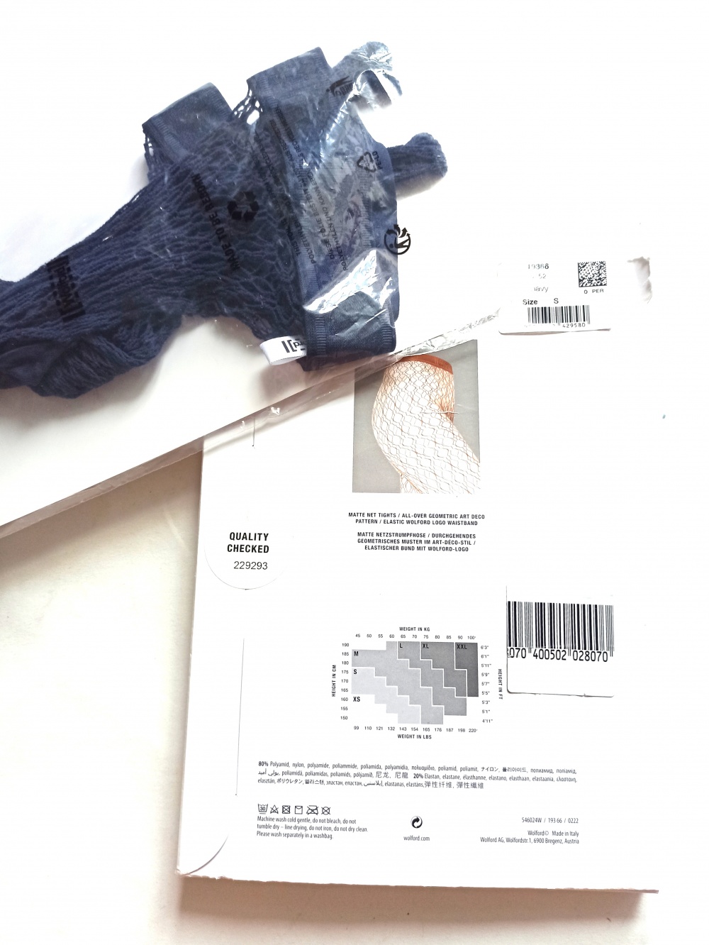 Колготки Wolford, размер S, M