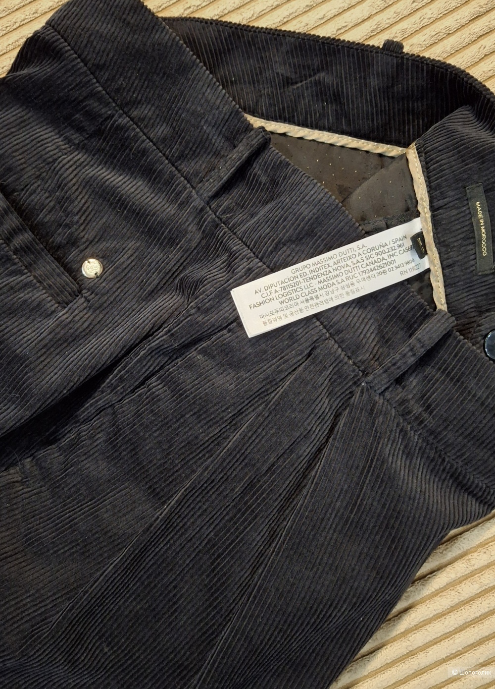 Вельветовые брюки Massimo Dutti/44-46