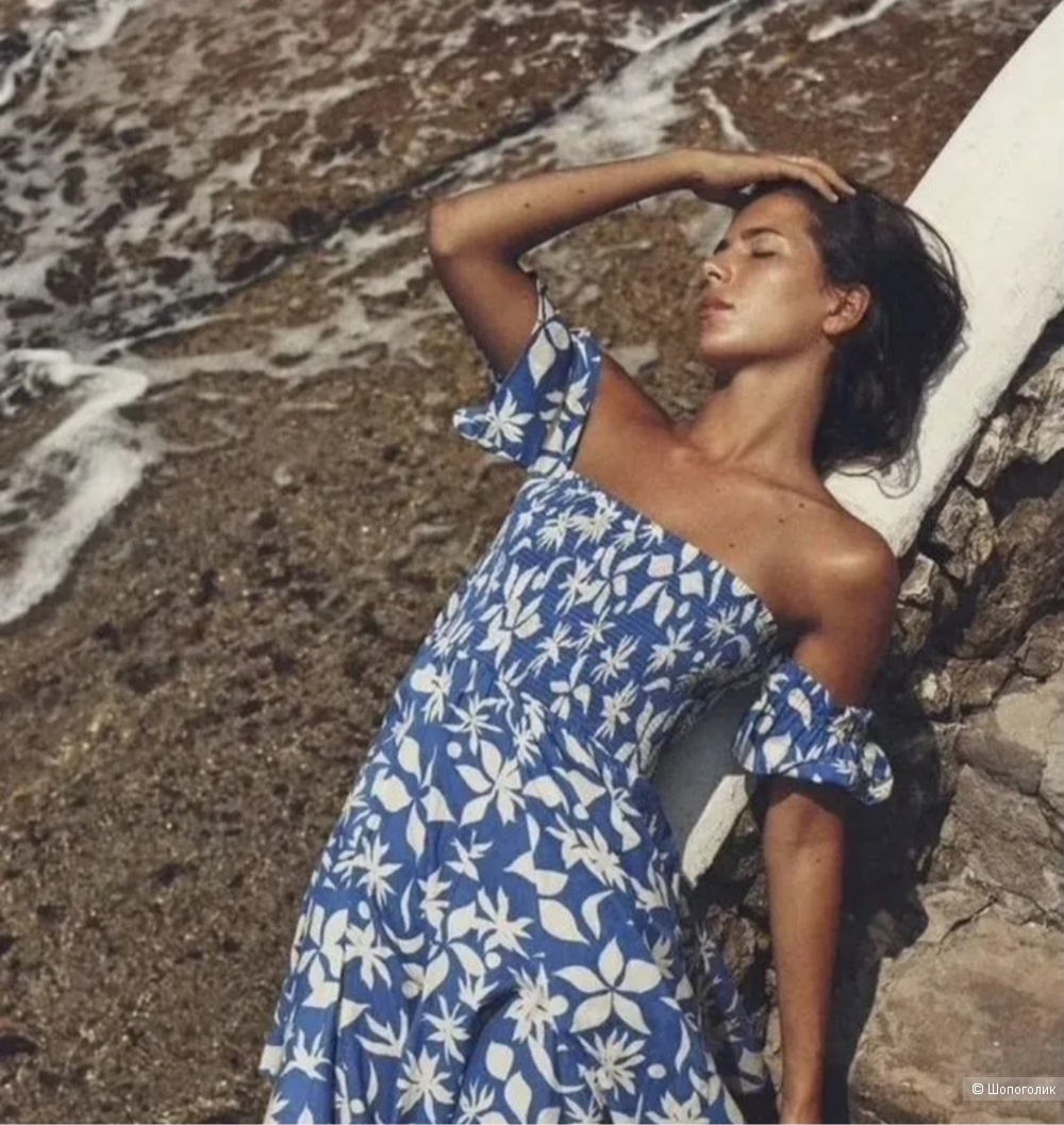 Платье-сарафан, ноу нейм, в стиле Zara, 46