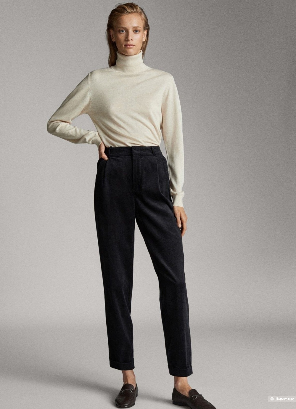 Вельветовые брюки Massimo Dutti/44-46
