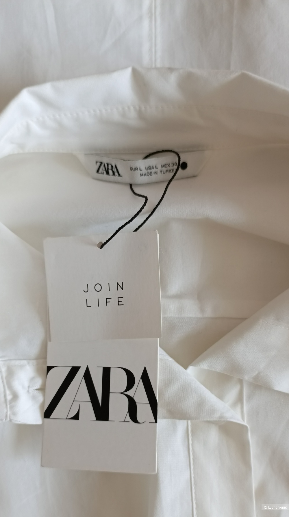 Блуза рубашка Zara, р. L