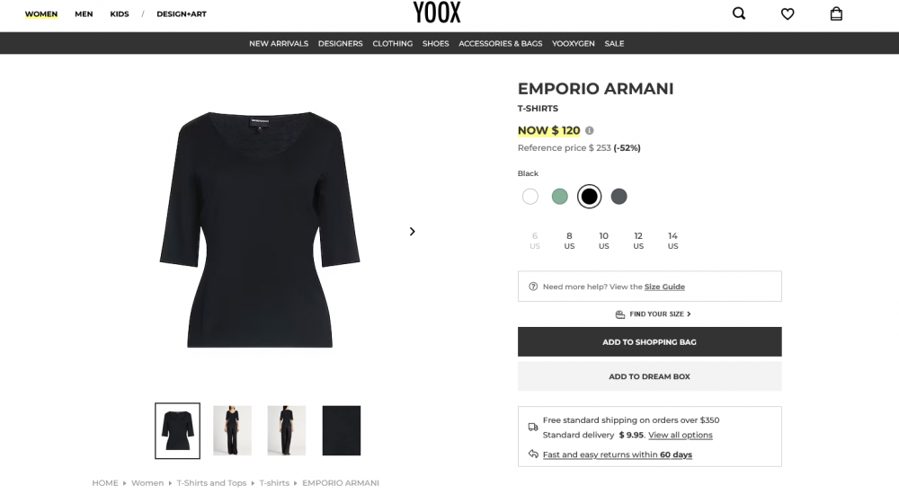 Emporio Armani, блуза трикотажная 40 It (42-44росс)
