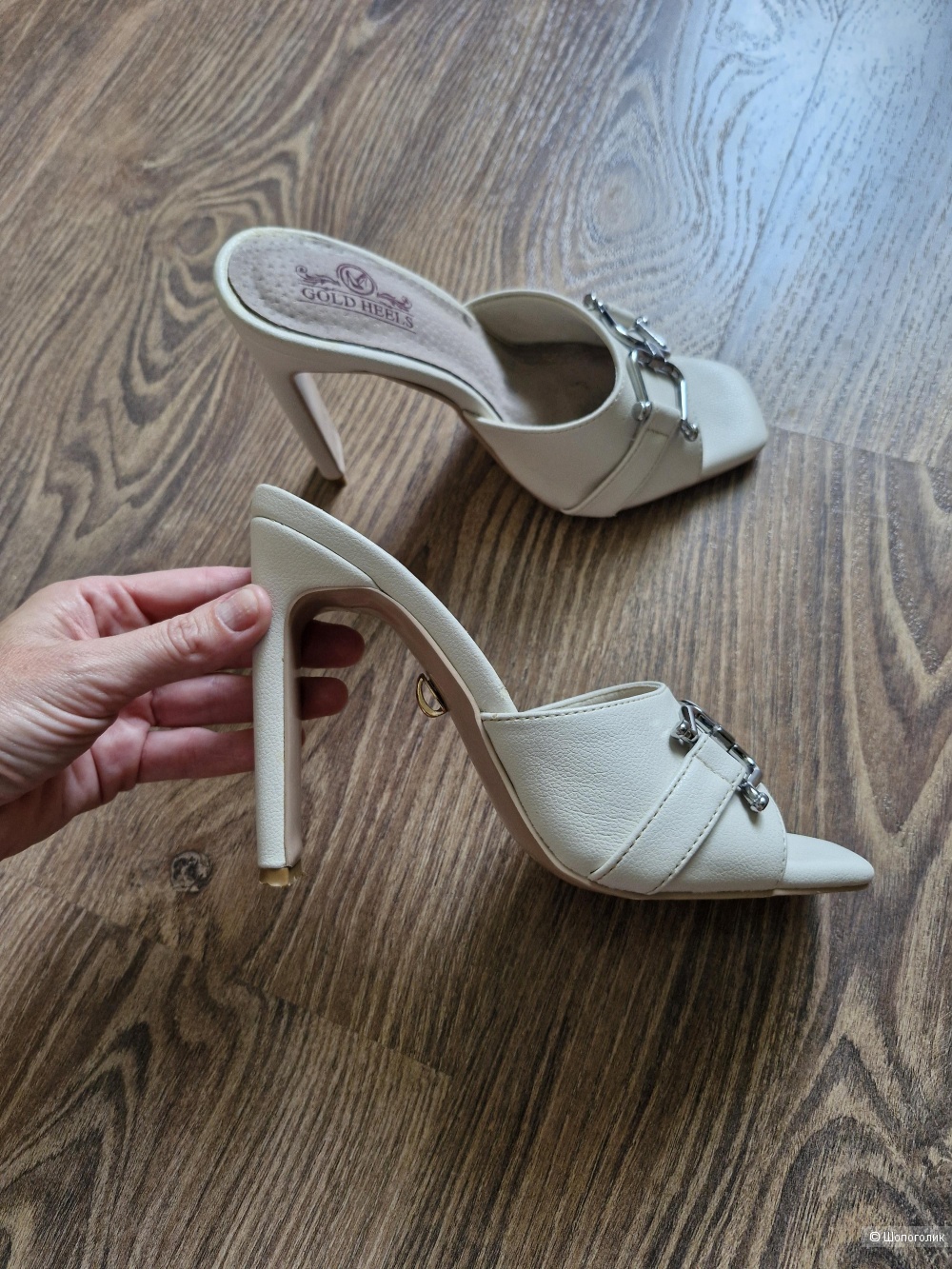 Босоножки, gold heels, 36