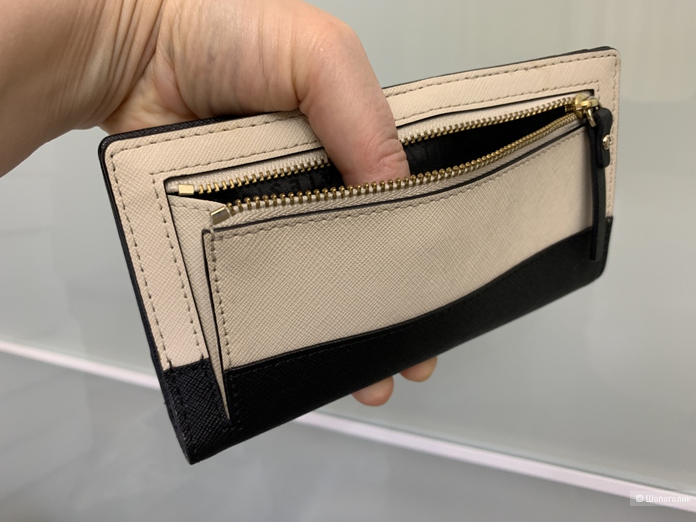 Кожаный кошелек картхолдер Kate Spade