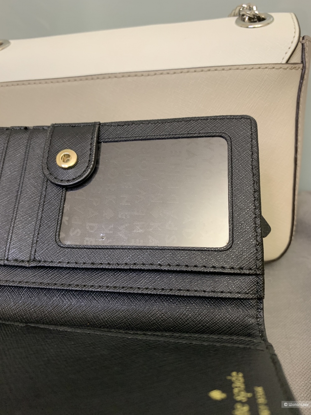 Кожаный кошелек картхолдер Kate Spade