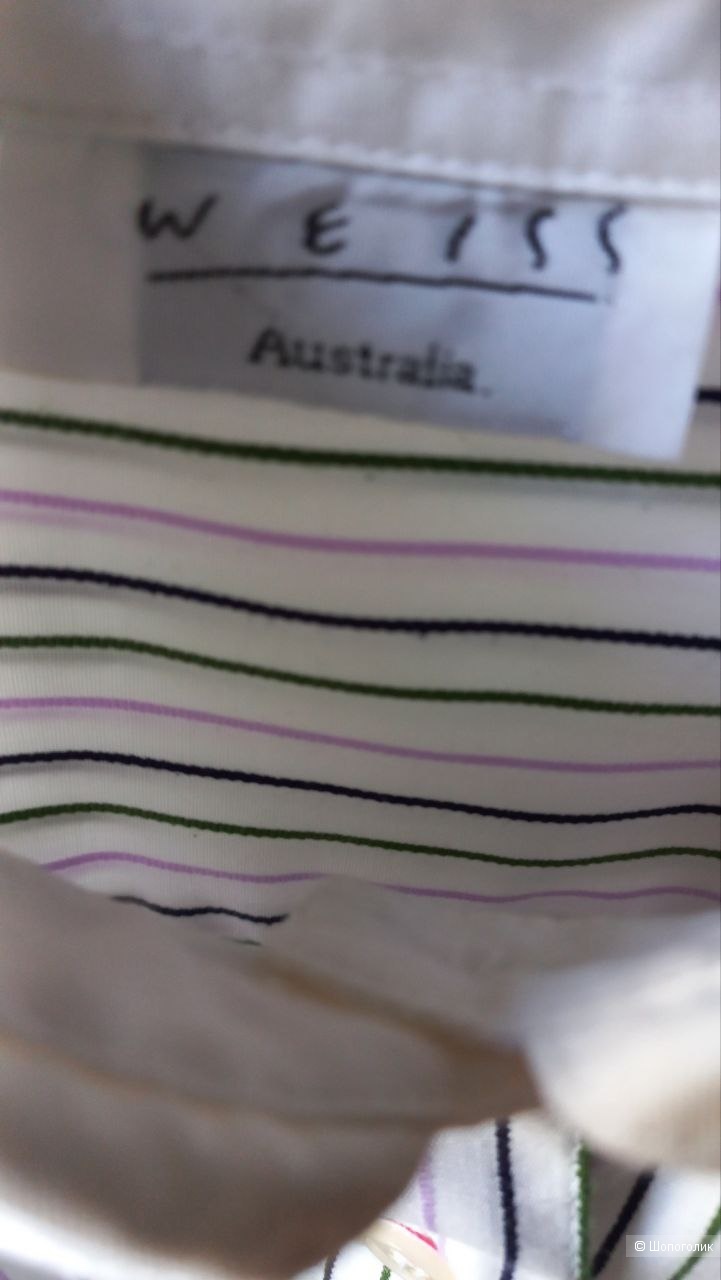 Рубашка Weiss Australia с запонками, M/L