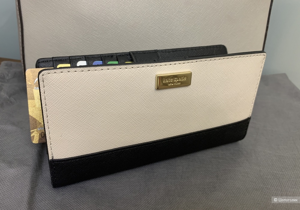 Кожаный кошелек картхолдер Kate Spade