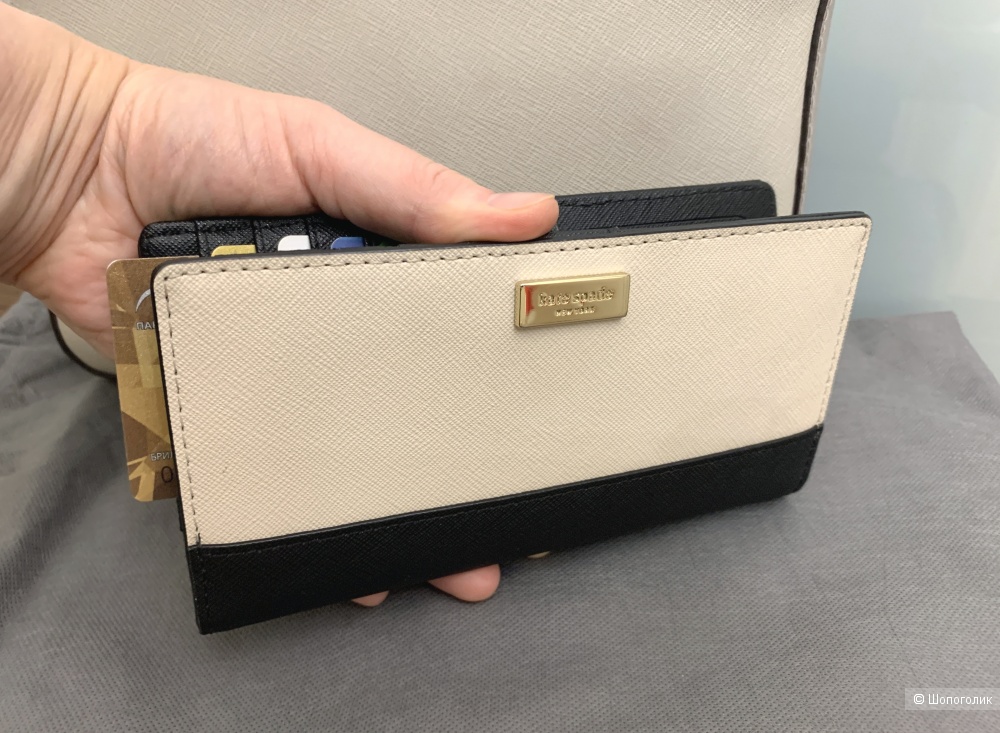 Кожаный кошелек картхолдер Kate Spade