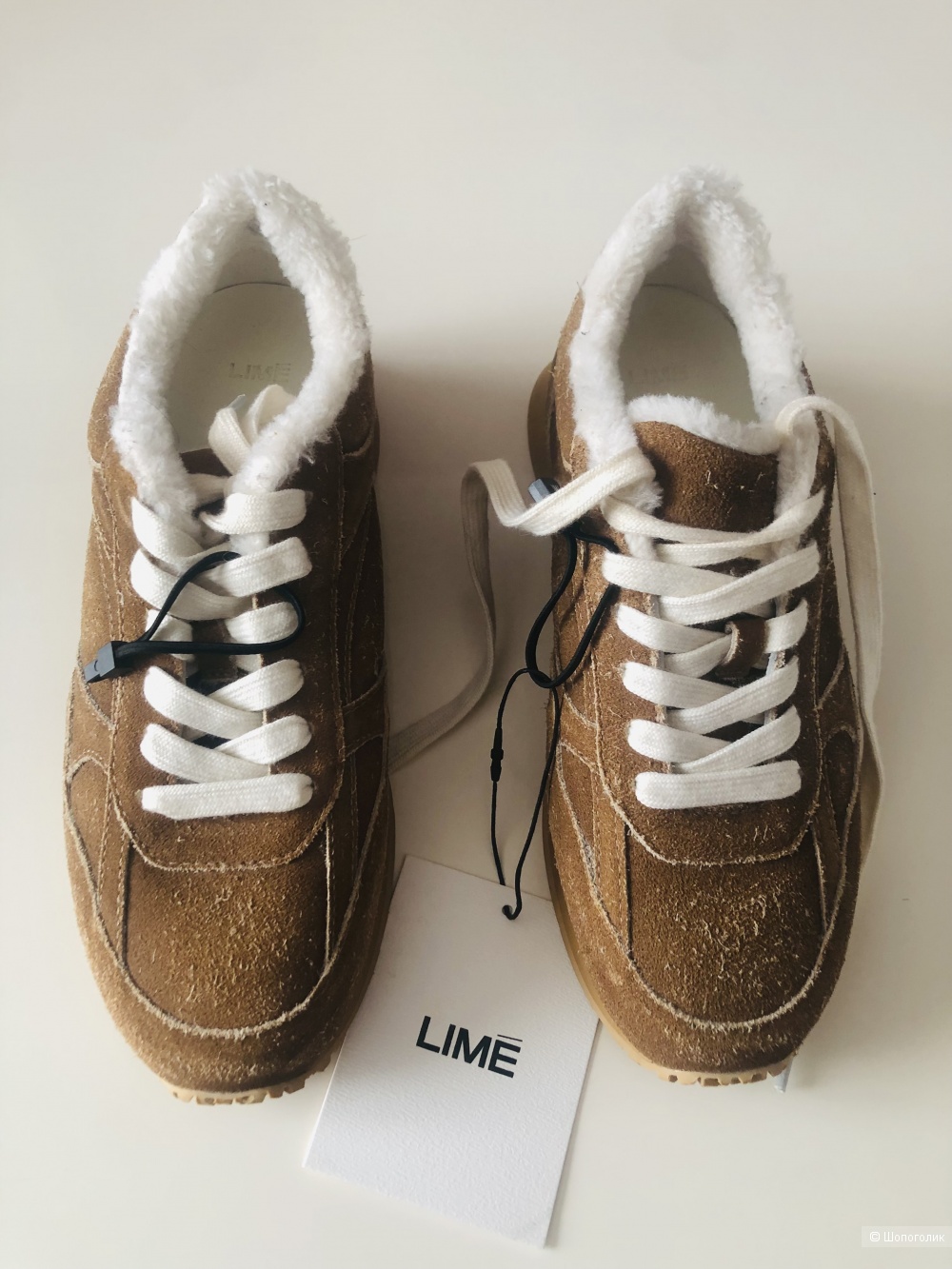 Замшевые кеды с мехом Lime (р.37)