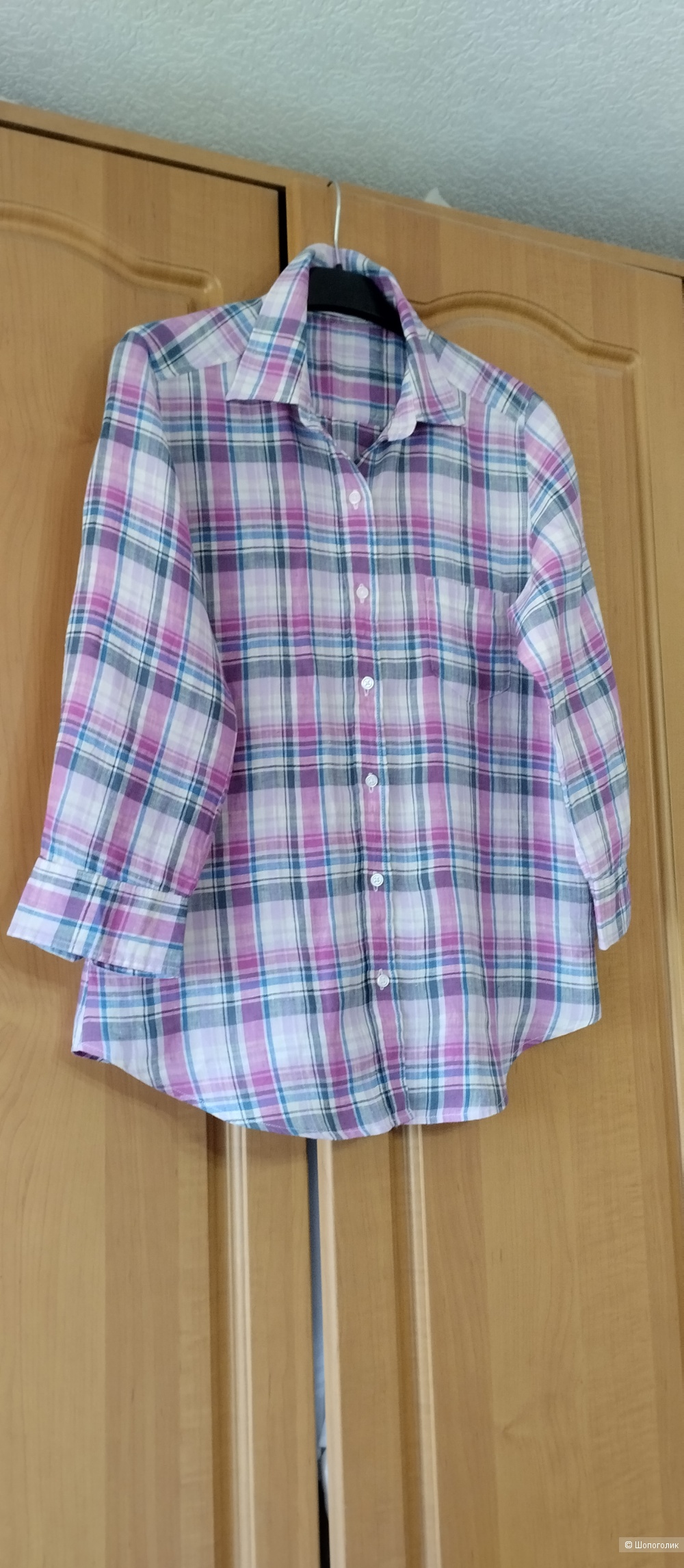Льняная рубашка женская от Uniqlo, М