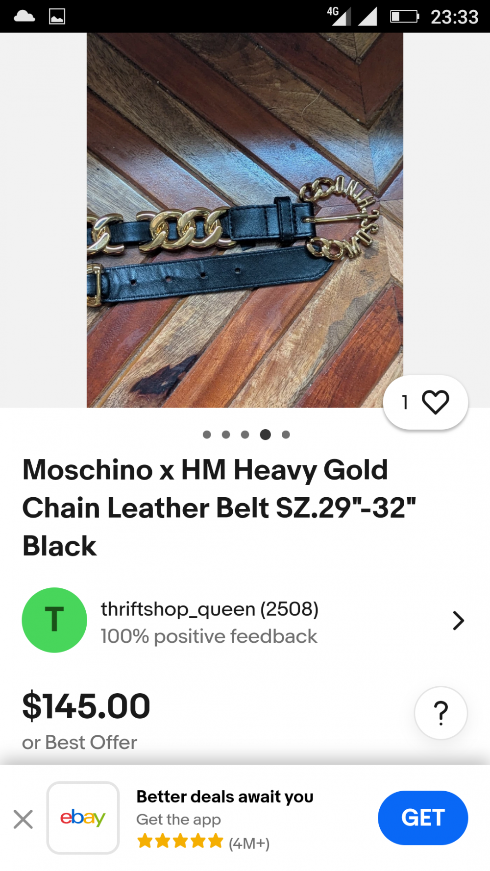 Ремень Moschino, one size