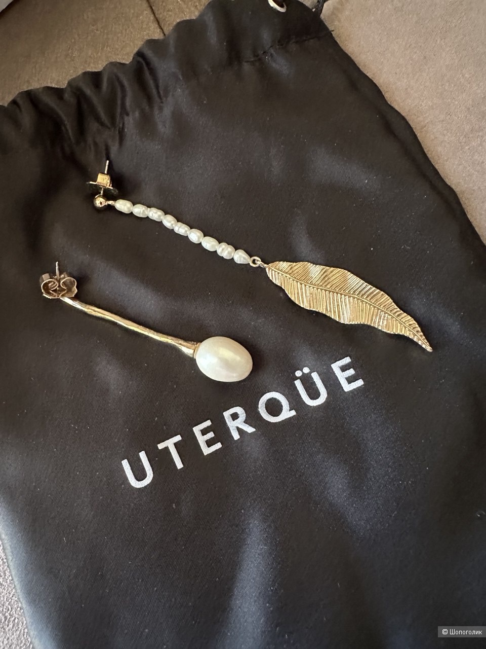 Серьги Uterque с жемчугом