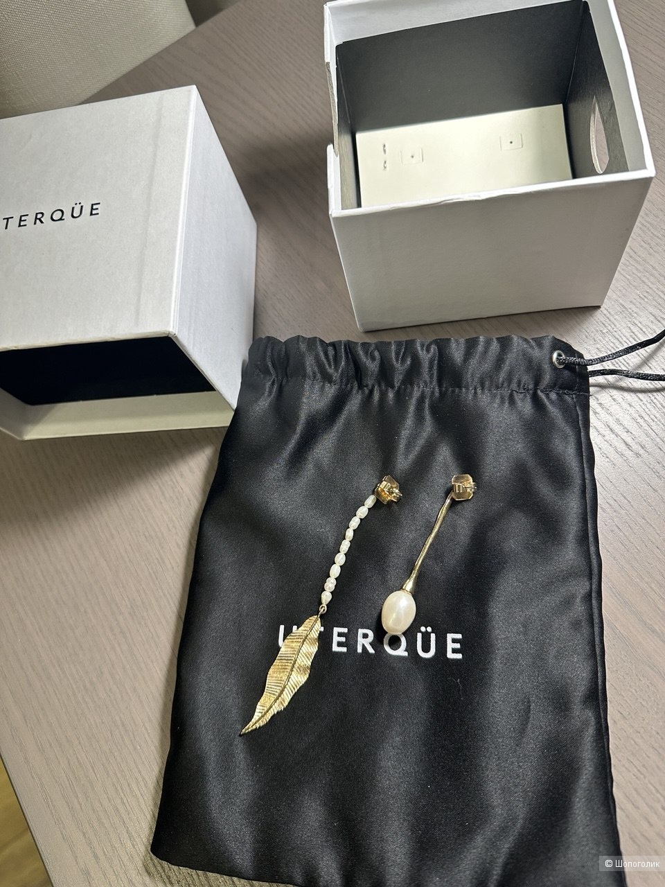 Серьги Uterque с жемчугом