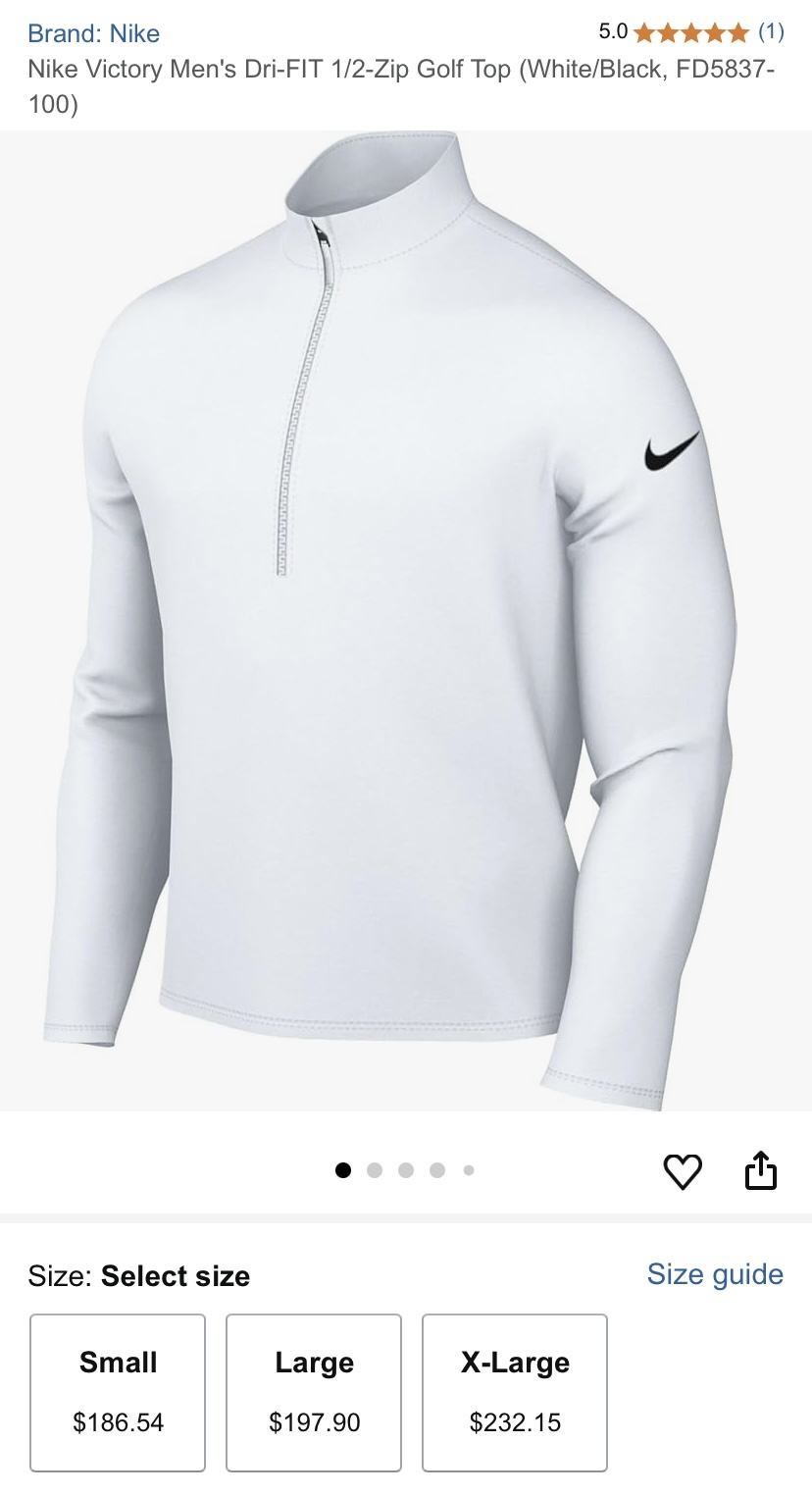 Лонгслив Nike Golf p.XL/XXL